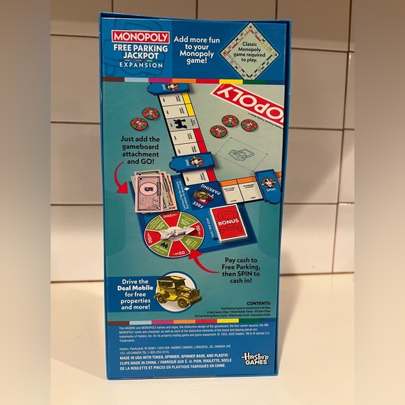 Monopoly Expansion Free Parking Jackpot Game New in Box - Picture 3 of 3
